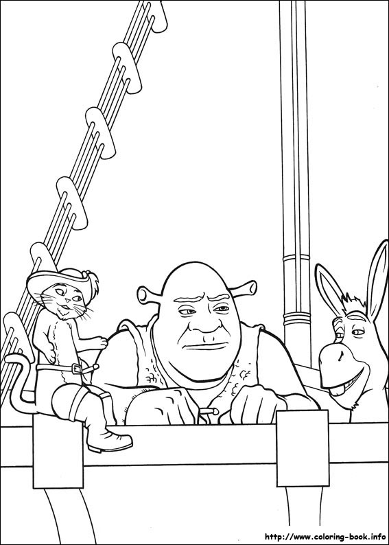 Shrek the Third coloring picture